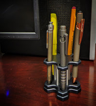 Load image into Gallery viewer, Revo X5 - Pentagon Revolver Pen Holder - TheForgeCompany
